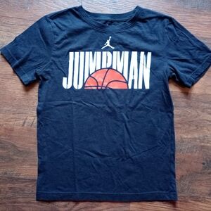 Jordan Jumpman youth black tee size large